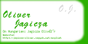 oliver jagicza business card